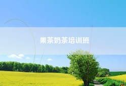 果茶奶茶培训班